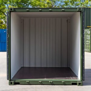 10Ft X 8Ft Shipping Container (One Trip) - Green - M-W Containers