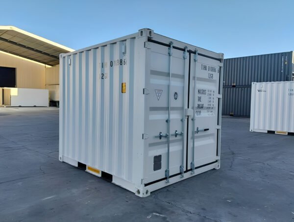 10Ft X 8Ft Shipping Container (One Trip) – White – Colli Trans Containers 10Ft X 8Ft Shipping Container (One Trip) – White - Colli Trans Containers