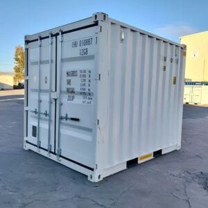 10Ft X 8Ft Shipping Container (One Trip) – White - Colli Trans Containers