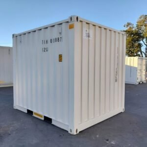10Ft X 8Ft Shipping Container (One Trip) – White - Colli Trans Containers