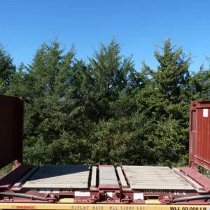 20' Flat Rack Shipping Container - One Trip -Buy Now