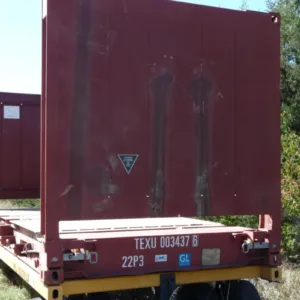 20' Flat Rack Shipping Container - One Trip -Buy Now