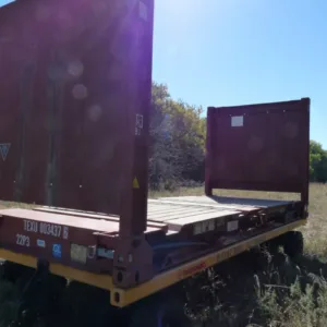 20' Flat Rack Shipping Container - One Trip -Buy Now