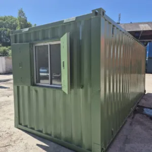 20 x 8 AV Open plan office green - First Choice Shipping Containers