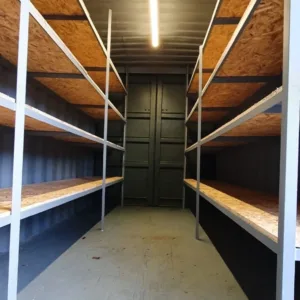 20 x 8Ft 9ft 6 high cube Container, With Anti Condensation, Lighting & Shelving. - First Choice Shipping Containers
