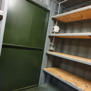 20 x 8Ft 9ft 6 high cube Container, With Anti Condensation, Lighting & Shelving. - First Choice Shipping Containers