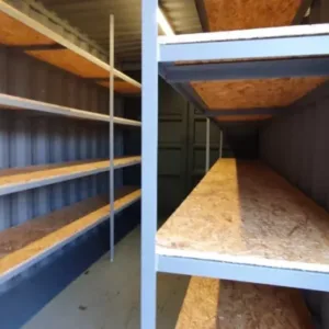 20 x 8Ft 9ft 6 high cube Container, With Anti Condensation, Lighting & Shelving. - First Choice Shipping Containers