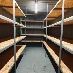 20 x 8Ft 9ft 6 high cube Container, With Anti Condensation, Lighting & Shelving. - First Choice Shipping Containers