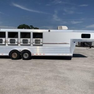 2007 4 Star 4 Horse Slant Gooseneck