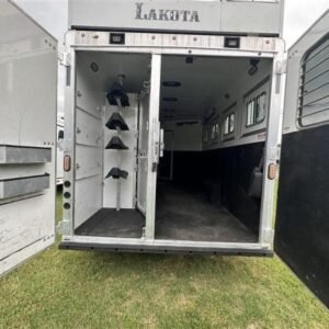 2014 Lakota Bighorn 8416, Generator, Couch, Dinette 17’ Shortwall, 4 Horse Trailer, 12' Slide.