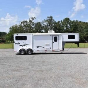 2014 Shadow 7208GLQ 2 Horse Trailer with 8' Short Wall