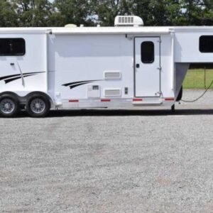 2014 Shadow 7208GLQ 2 Horse Trailer with 8' Short Wall