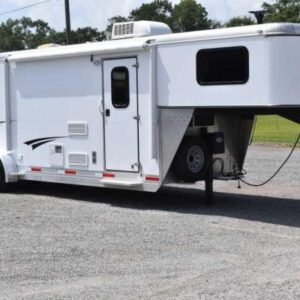 2014 Shadow 7208GLQ 2 Horse Trailer with 8' Short Wall