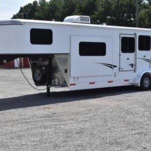 2014 Shadow 7208GLQ 2 Horse Trailer with 8' Short Wall