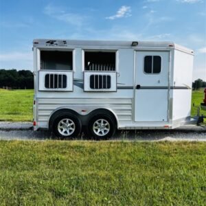 2015 4 Star 2 Horse Slant Load Bumper Pull