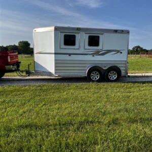 2015 4 Star 2 Horse Slant Load Bumper Pull