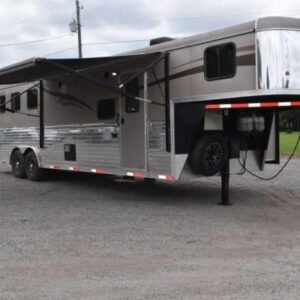 2015 Bison Ranger 3LQ Horse Trailer with 10' Short Wall