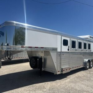 2020 Bloomer 4 Horse Stock Combo Trainer Tack Horse Trailer