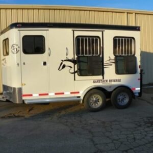 2022 Double D Reverse Slant 2 Horse Bumper Pull