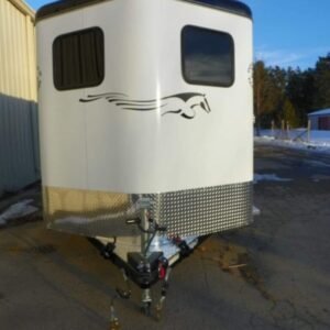 2022 Double D Reverse Slant 2 Horse Bumper Pull