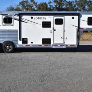 2022 Lakota Charger LQ 2 Horse Trailer with 9' Short Wall