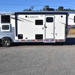2022 Lakota Charger LQ 2 Horse Trailer with 9' Short Wall