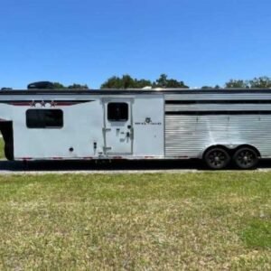 2024 Bison Trail Hand 708160 Stock Trailer with 8' Short Wall