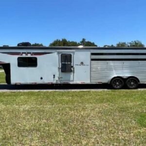 2024 Bison Trail Hand 708160 Stock Trailer with 8' Short Wall