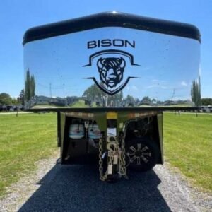 2024 Bison Trail Hand 708160 Stock Trailer with 8' Short Wall