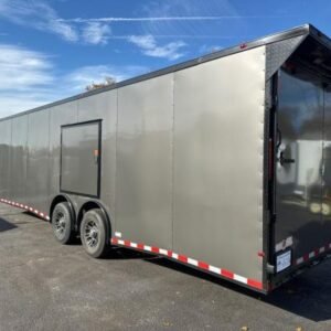 2024 Fast Cargo 8.5×28 Enclosed Charcoal Gray Blackout Trailer For Sale - Waitrosecowes Store