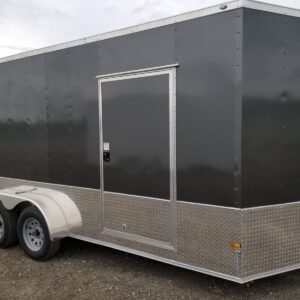2024 Fast Cargo Charcoal Gray 7×16 Enclosed Cargo Trailer - Waitrosecowes Store
