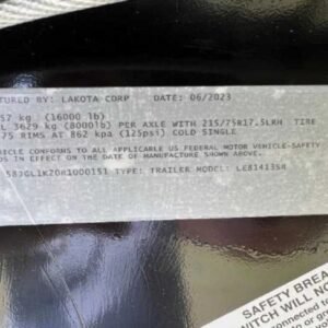 2024 Lakota Charger LE81413SR Stock Trailer with 13' Short Wall