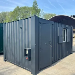 20ft Anti Vandal Office canteen with partition excellent condition any colour - First Choice Shipping Containers