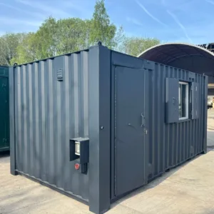 20ft Anti Vandal Office canteen with partition excellent condition any colour - First Choice Shipping Containers