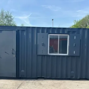 20ft Anti Vandal Office canteen with partition excellent condition any colour - First Choice Shipping Containers
