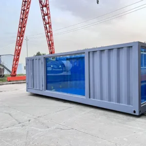 20ft Mobile Foldable Fully Automatic Container Swimming Pool - M-W Containers
