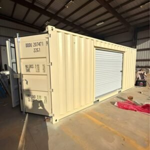 20ft One-Trip Shipping Container with 10ft Roll-Up Door - Colli Trans Containers