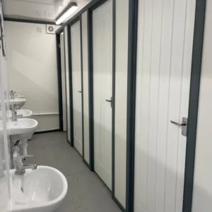 20ft x 8ft Shipping Container Toilet Block - READING - First Choice Shipping Containers