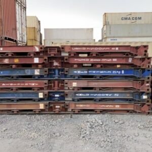 20Ft X 8Ft Used Flat Rack Shipping Containers - First Choice Shipping Containers