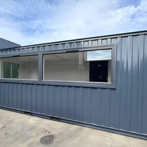 21ft x 8ft Custom Cabin Office / Canteen | Picture Windows | Portable Building - M-W Containers