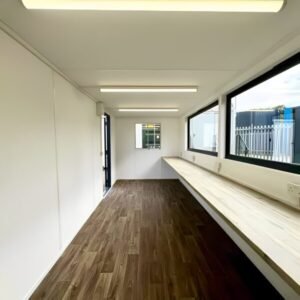21ft x 8ft Custom Cabin Office / Canteen | Picture Windows | Portable Building - M-W Containers