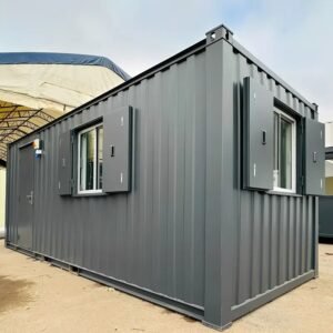 21ft x 8ft Office / Canteen Cabin – Refurbished Anti-Vandal Portable Building - Colli Trans Containers