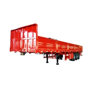 3 Axles 40 Foot Container Tray Cargo Semi Trailer with Side Cover - Waitrosecowes Store