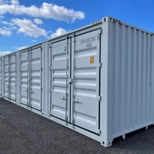 40FT High Cube Storage Shipping Container Conex w/4 Open Side Door 9.5′ Tall - M-W Containers