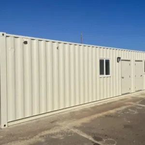 40ft Shipping Container Office with ADA Restroom - Buy Now