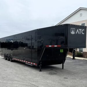 44 ft. Aluminum ATC ROM 500 Gooseneck Car Hauler, Premium Escape Door, LOADED Reduced Save $15k 4551