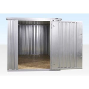 4M X 2.1M Flat Pack Container Store – Galvanised