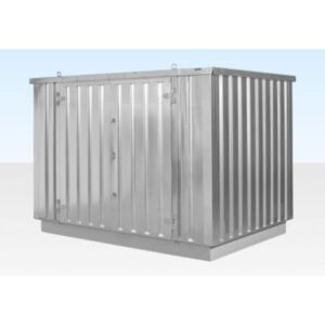 4M X 2.1M Flat Pack Container Store – Galvanised