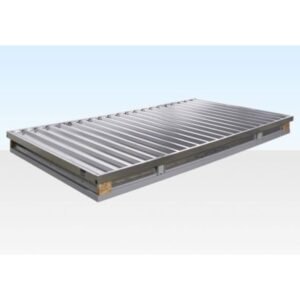 4M X 2.1M Flat Pack Container Store – Galvanised