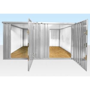 4M X 4.2M Side Linked Flat Pack Container Bundle (Galvanised)